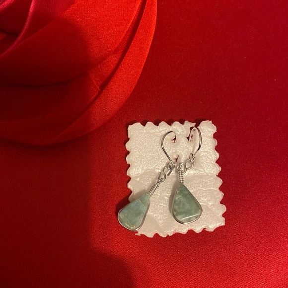 Stone earrings and ring set - Picture 2 of 3